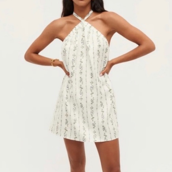 Reformation Dresses & Skirts - Reformation Maui Linen Floral Halter Dress